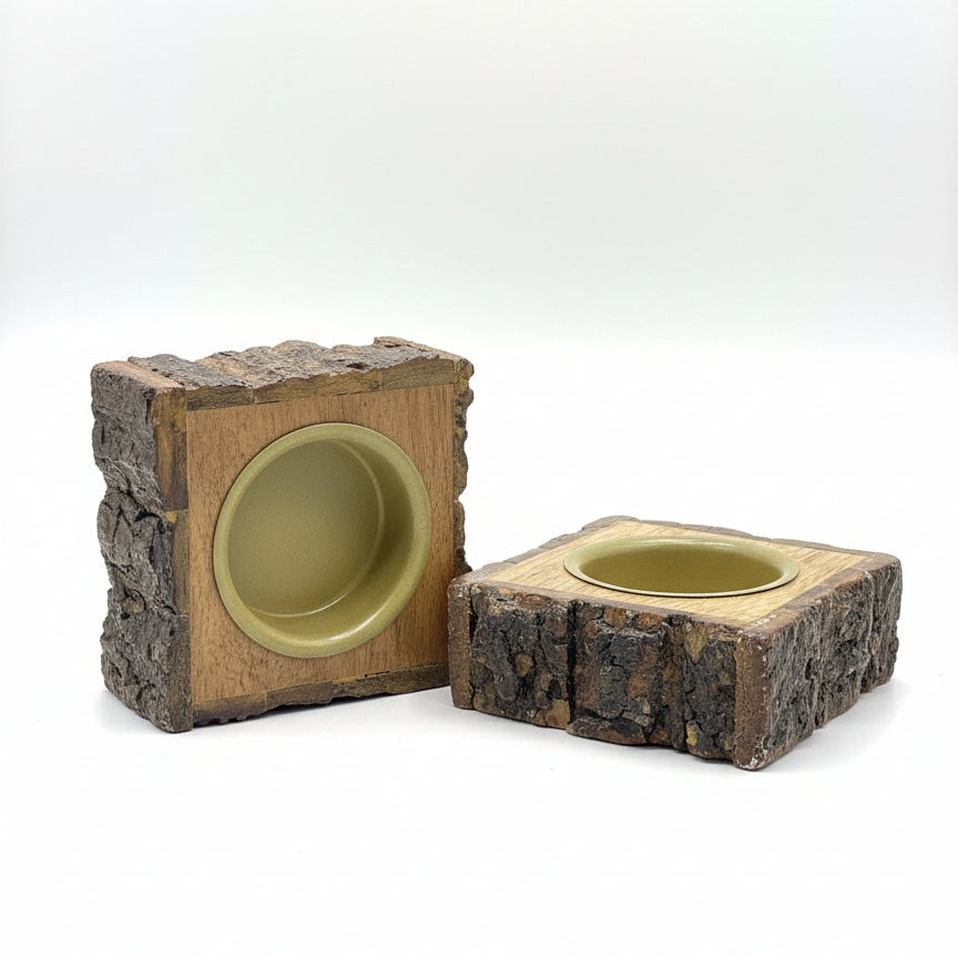 مبخر خشبي من اخشاب الشجر الطبيعي